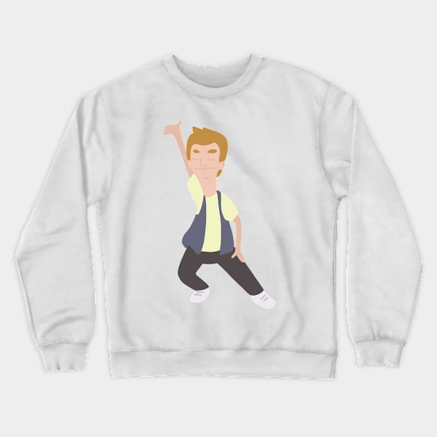 Dancing Jimmy Jr Crewneck Sweatshirt by gray-cat